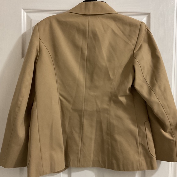 Women’s Vintage Etienne Aigner Khaki Equestrian Jacket, Size 14 - Picture 7 of 8